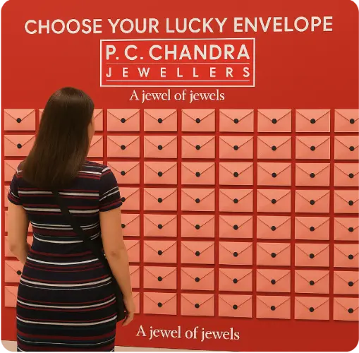 AdCrest festive peel-off campaign, an interactive shopper engagement activity by an advertising agency in Bangalore.